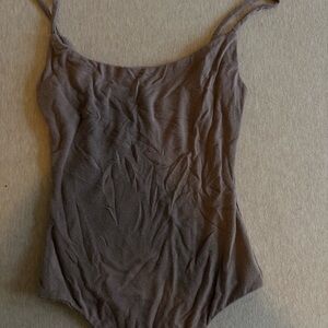 NW Women's Taupe Sleeveless Bodysuit